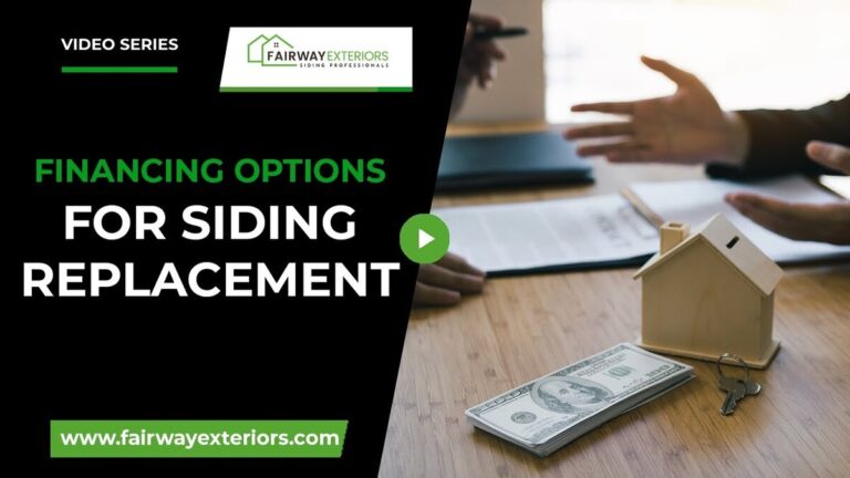 Financing Options for Siding Replacement